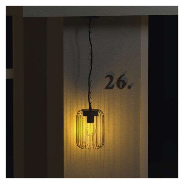 EMOS LED zahradní závěsné svítidlo SALVIA, 16 × 16 × 32 cm, 1 × E27, 15 W 1554001000