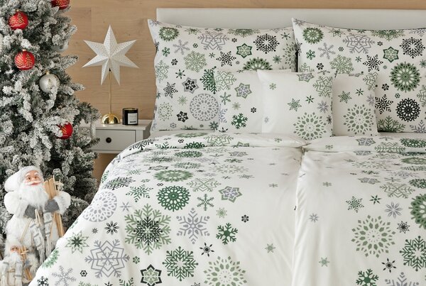 Povlečení Green Stars Bavlna deluxe 1x 140/200, 1x 70/90