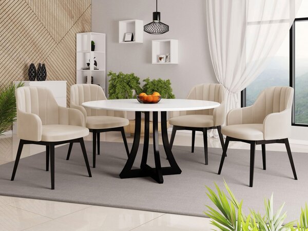 Čalouněné křeslo ST105, Barva křesla: černá, Potah: Magic Velvet 2250 5903211304842