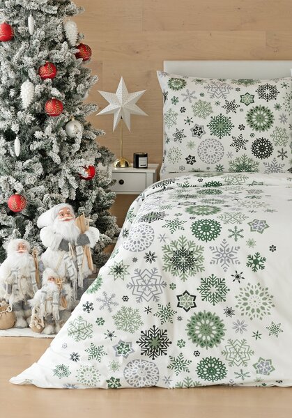 Povlečení Green Stars Bavlna deluxe 1x 140/200, 1x 70/90