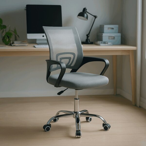 Dětská otočná židle šedá KA-L103 GREY