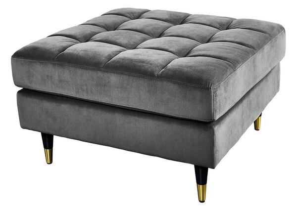 Designová taburetka Adan 80 cm šedý samet