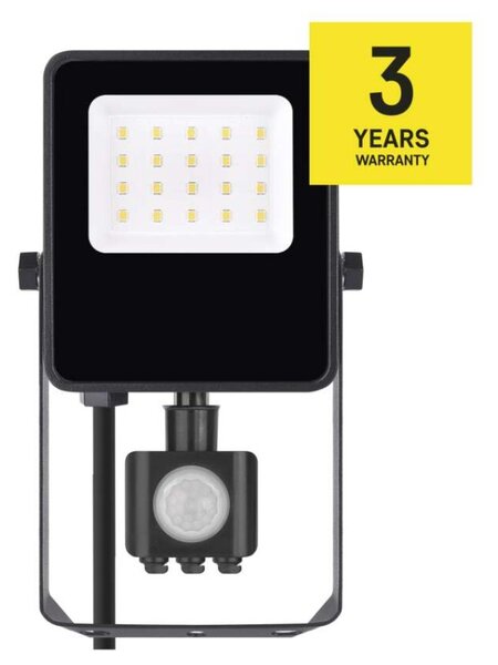 EMOS LED reflektor VISIO s pohybovým čidlem, 10 W, černý, neutrální bílá 1531291300