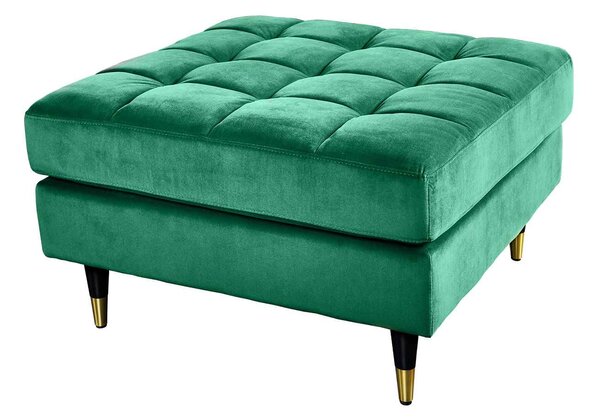 Designová taburetka Adan 80 cm smaragdově-zelený samet