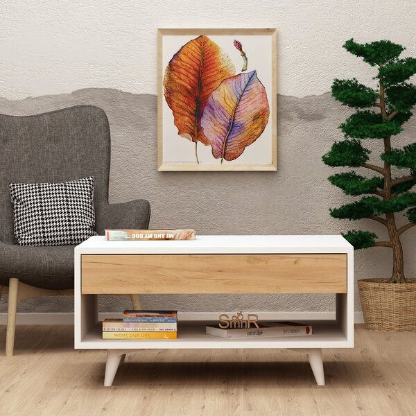 ASIR Konferenční stolek SILLA dub bílý
