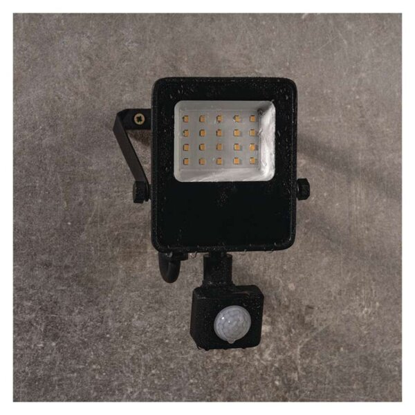 EMOS LED reflektor VISIO s pohybovým čidlem, 10 W, černý, neutrální bílá 1531291300