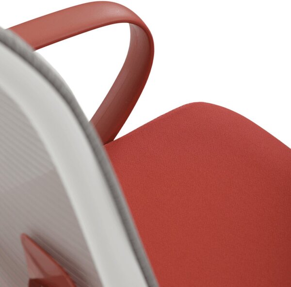 Kancelářská židle červená KA-S425 RED