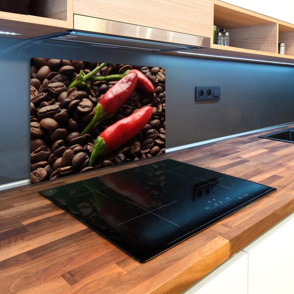 Deska na krájení tvrzená Chilli a káva pl-ko-80x52-f-171908547