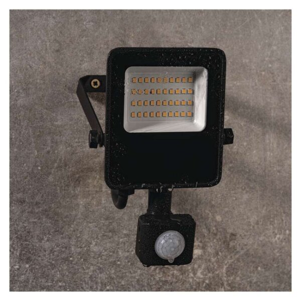 EMOS LED reflektor VISIO s pohybovým čidlem, 20 W, černý, neutrální bílá 1531292300
