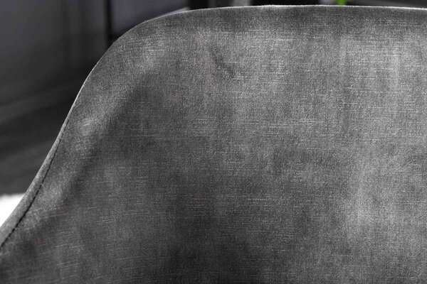 Designová jídelní židle Takuya šedý samet