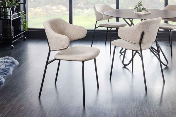 Designová jídelní židle Takuya šedá