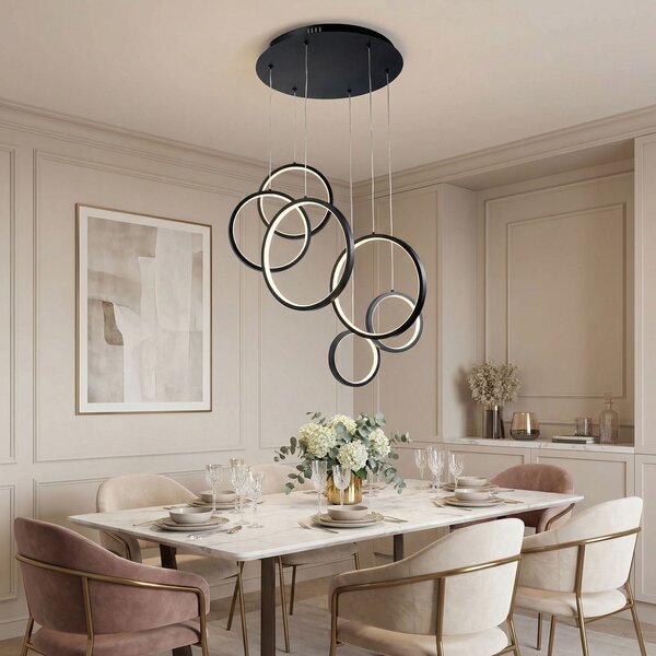 Toolight Rea, ZÁVĚSNÁ STROPNÍ LAMPA APP1921-CP BLACK, OSW-66064