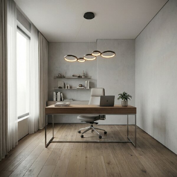 Toolight Rea, ZÁVĚSNÁ STROPNÍ LAMPA APP1923-CP BLACK, OSW-66065