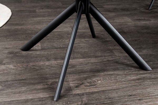 Designová otočná židle Vallerina petrolejový samet
