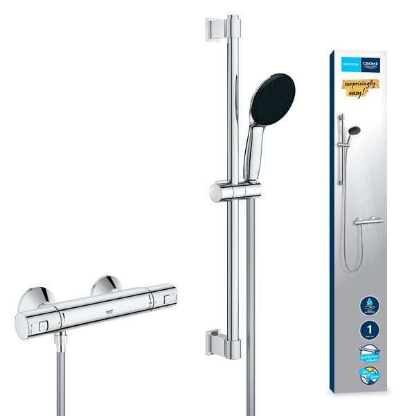 Grohe Precision Start sprchová baterie nastěnná s termostatem StarLight Chrome 34597001