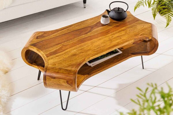 Designový konferenční stolek Lorelei 100 cm Sheesham