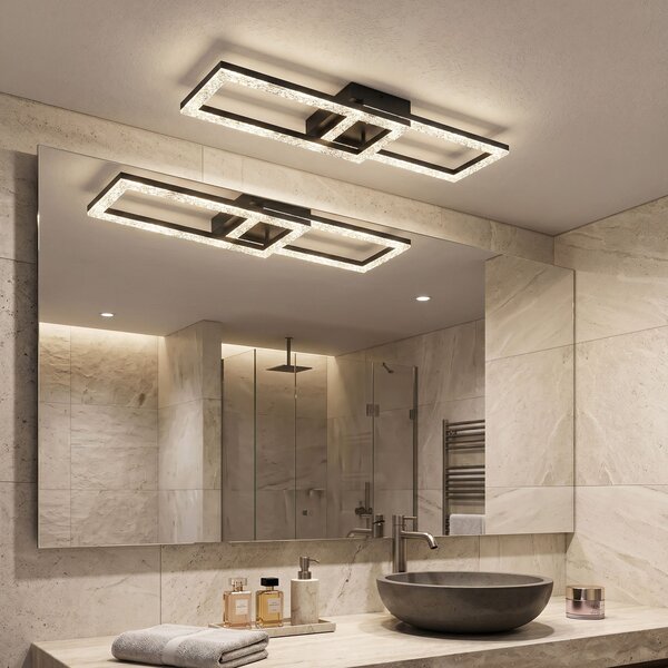 Toolight Toolight, stropní LED svítilna 610x200 mm, 12W, 4000K, 1000lm, černá matná, G155-C, OSW-06409