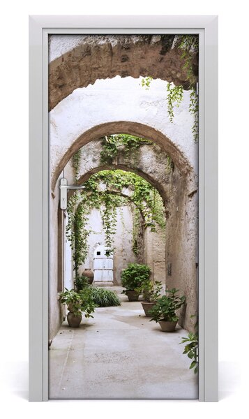 Fototapeta samolepící na dveře ulička arkády 75x205 cm