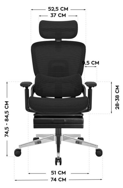 Kancelářská židle Expert 9.3 Black