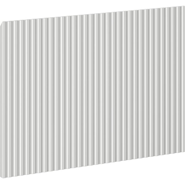 Mexen Mexen, Rýhované čelo pro korpus koupelnové skříňky 60 x 43,5 cm, matná šedá, 91A20-0600-470-1-62