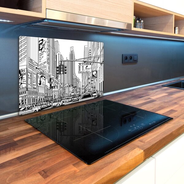 Kuchyňská deska skleněná Ulice New York pl-ko-80x52-f-39334170