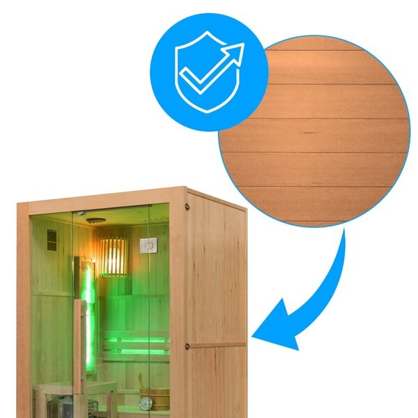 BPS-koupelny Finská sauna Relax HYD-3938 120x105, 1-2 osoby