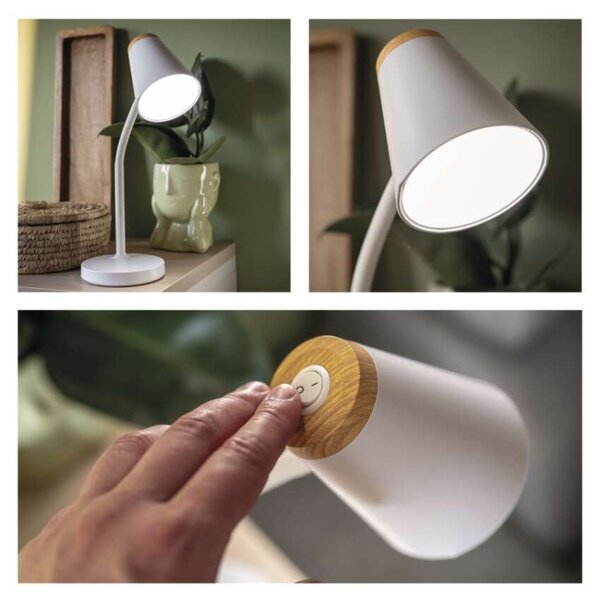 EMOS LED stolní lampa TARA, bílá 1538201400