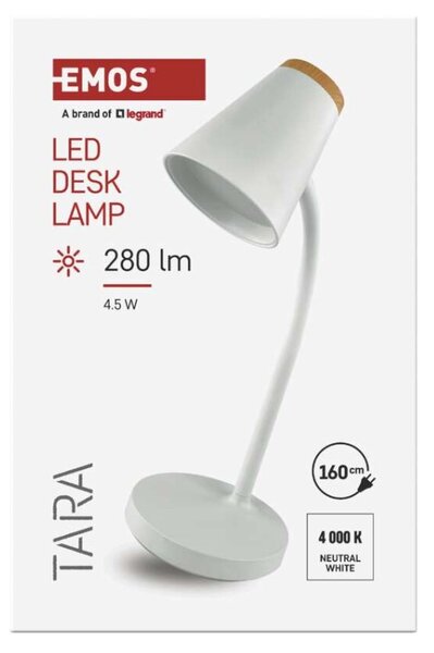 EMOS LED stolní lampa TARA, bílá 1538201400