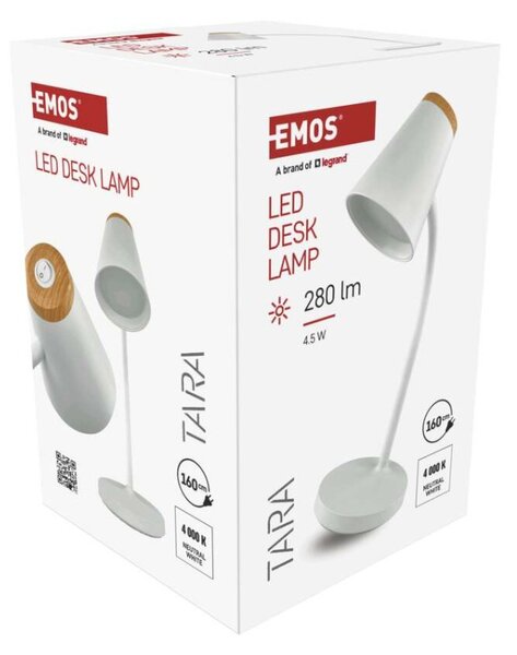 EMOS LED stolní lampa TARA, bílá 1538201400