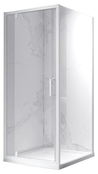 BPS-koupelny Obdélníkový sprchový kout KZ05A WH 90x80 bílá/transparent - bez vaničky