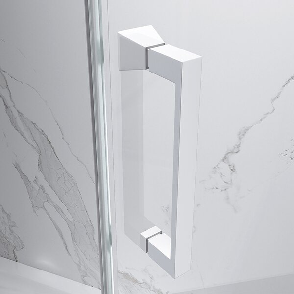 BPS-koupelny Obdélníkový sprchový kout KZ05A WH 90x80 bílá/transparent - bez vaničky