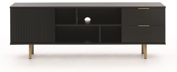 GAB - Televizní stolek NELIA RTV, Černý mat 150 cm