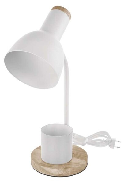 EMOS Stolní lampa POPPY na žárovku E27, bílá 1538201000