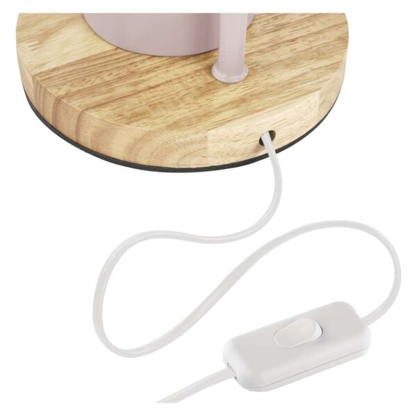 EMOS Stolní lampa POPPY na žárovku E27, růžová 1538201100