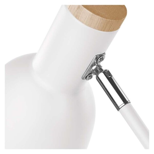EMOS Stolní lampa POPPY na žárovku E27, bílá 1538201000