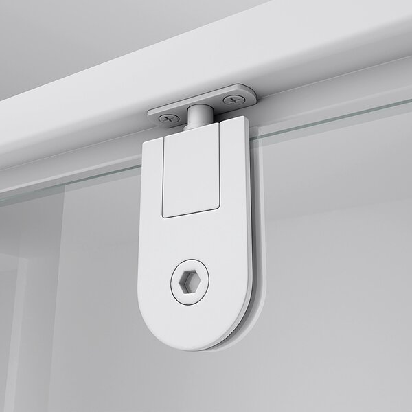 BPS-koupelny Obdélníkový sprchový kout KZ05A WH 90x80 bílá/transparent - bez vaničky