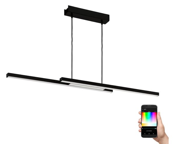 Eglo 900081 - LED RGBW Stmívatelný lustr na lanku FRAIOLI-ZLED/32W/230V černá