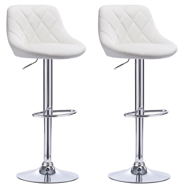 2x Barová židle Hawaj CL-3235 bílá