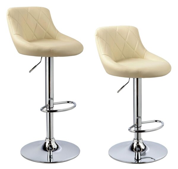2x Barová židle Hawaj CL-3235 krémová
