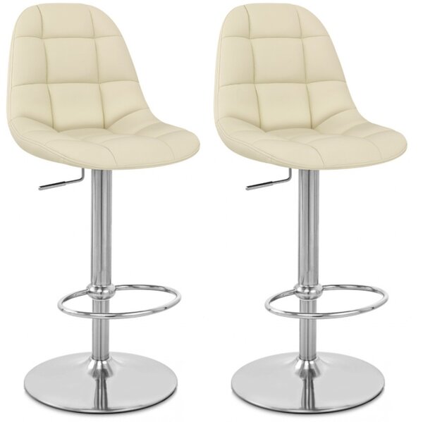 2x Barová židle Hawaj CL-8023 krémová