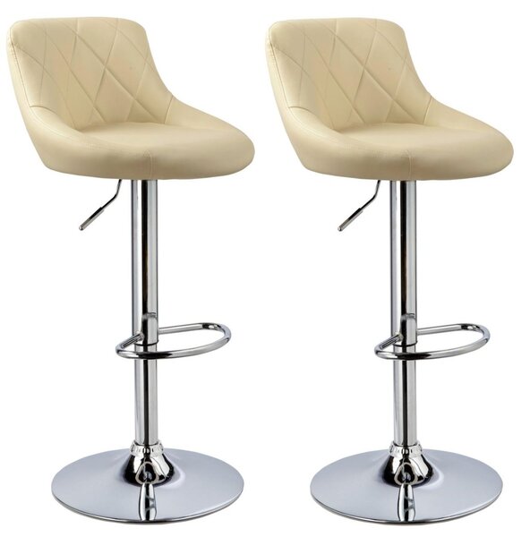 2x Barová židle Hawaj CL-3235 krémová
