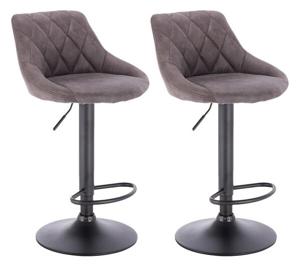 2x Barová židle Hawaj CL-3235 tmavě šedá