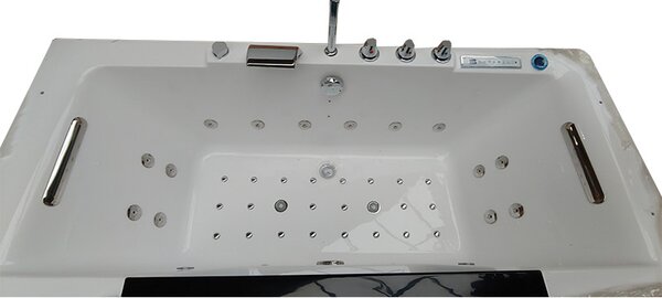BPS-koupelny Hydromasážní vana HYD-CA938 182x82 s ohřevem vody