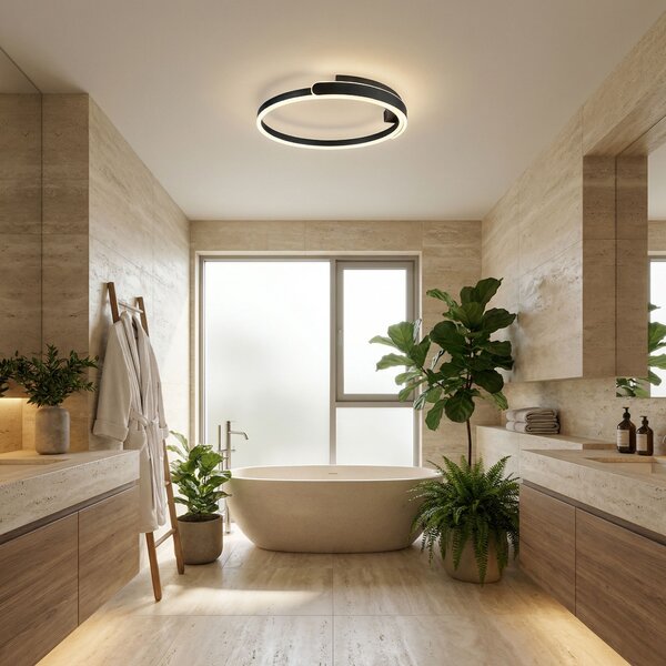 Toolight Toolight, LED stropní svítidlo 50cm, 35W, 4000K, 2000lm, APP1925-C, černá, OSW-66066