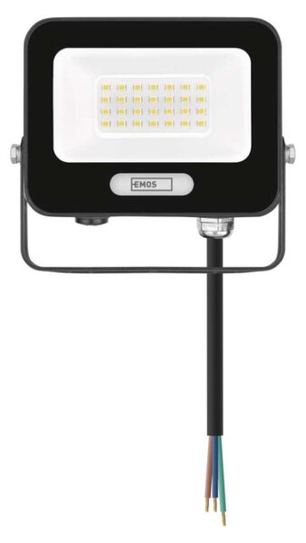 EMOS LED reflektor GLARO 20W, černý, IP65, 2000 lm, neutrální bílá 1531222400