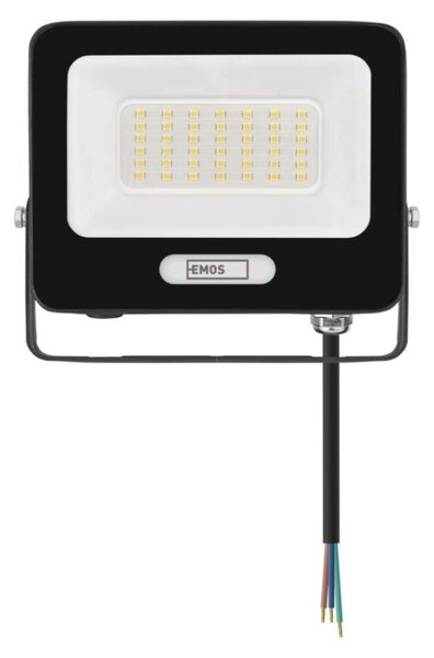 EMOS LED reflektor GLARO 30W, černý, IP65, 3000 lm, neutrální bílá 1531223400