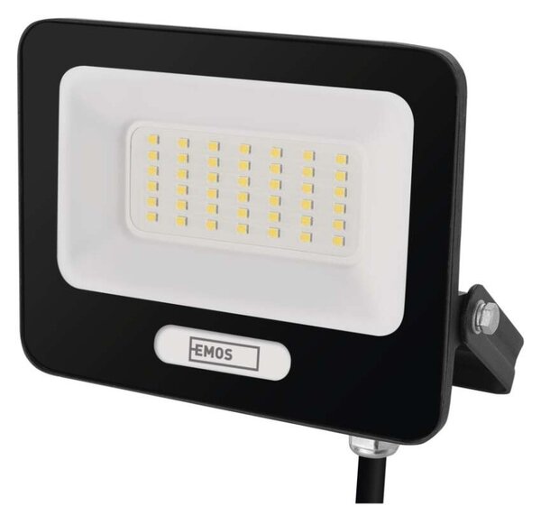 EMOS LED reflektor GLARO 30W, černý, IP65, 3000 lm, neutrální bílá 1531223400