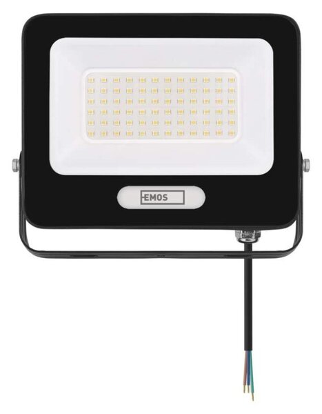 EMOS LED reflektor GLARO 50W, černý, IP65, 5000 lm, neutrální bílá 1531224400