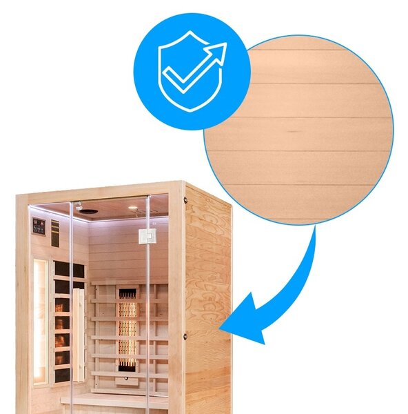 BPS-koupelny Infrasauna Relax HYD-2910 120x105, 2-3 osoby