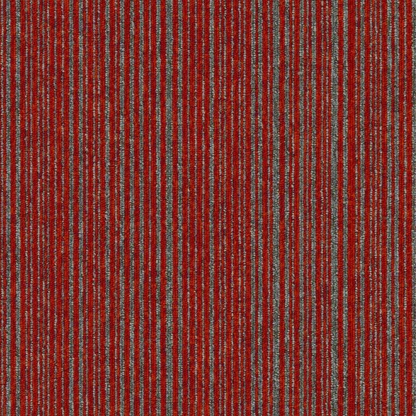 Tapibel, Kobercový čtverec Coral Lines 60380-50 červeno-šedý 50 x 50 cm, chodba / předsíň